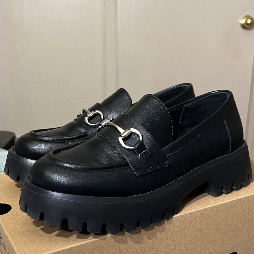 Black Chunky Loafers from Call it Spring